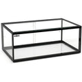 Style Contemporain, vitrine gris clair (21.5 x 55.5 x 21.5 cm)
