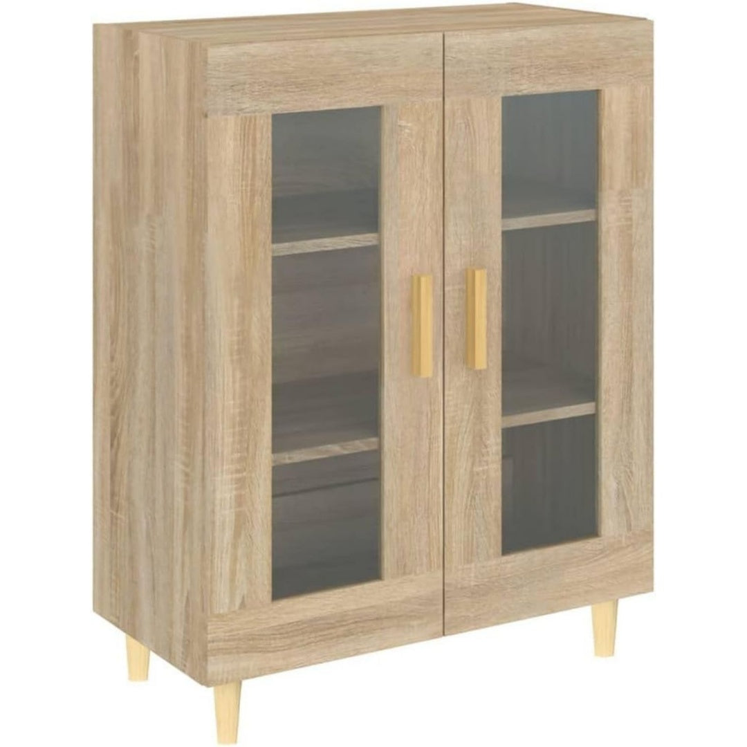 Meuble epurees vaisselier marron en bois
