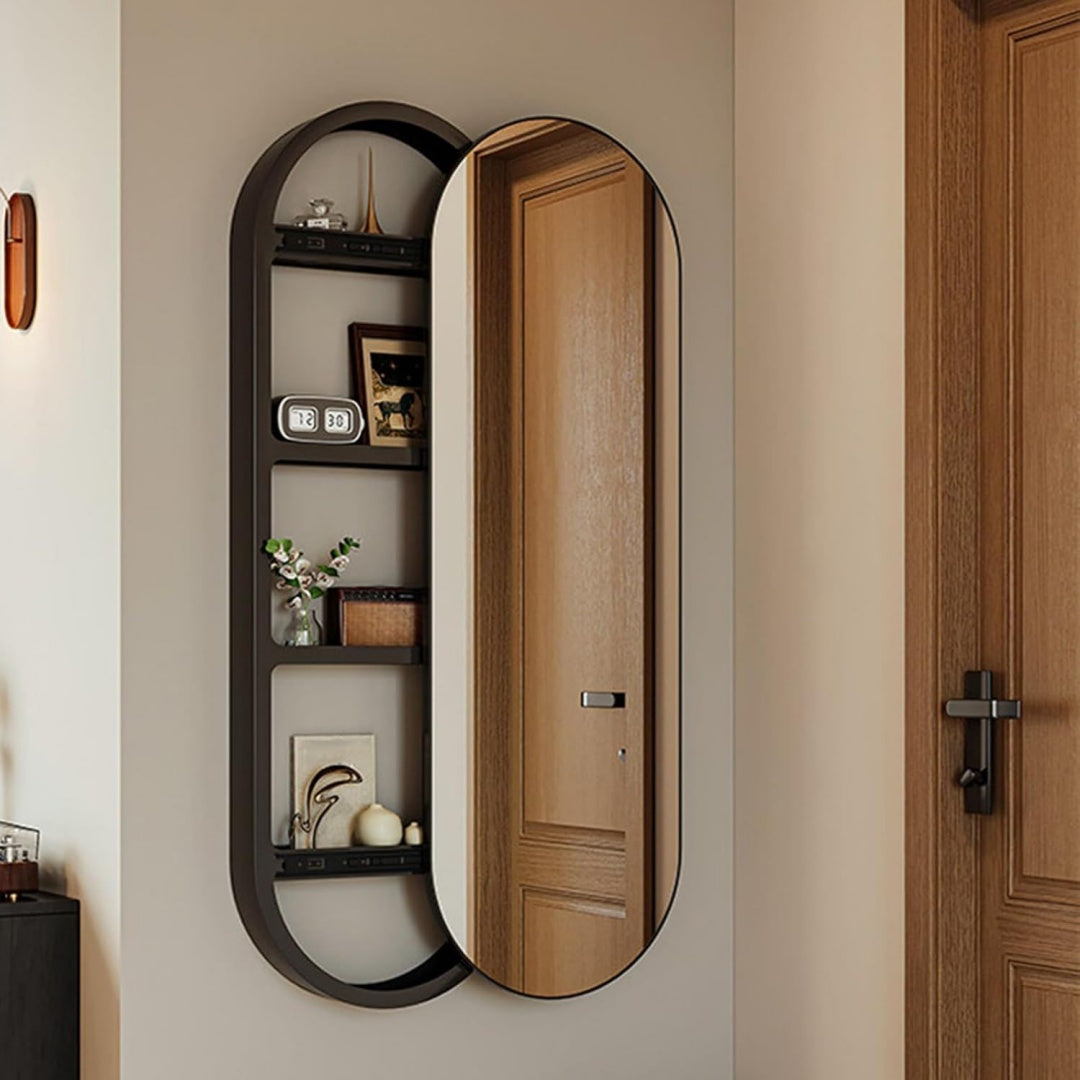 Miroir deco marron en verre 12.5 x 50 x 150 cm