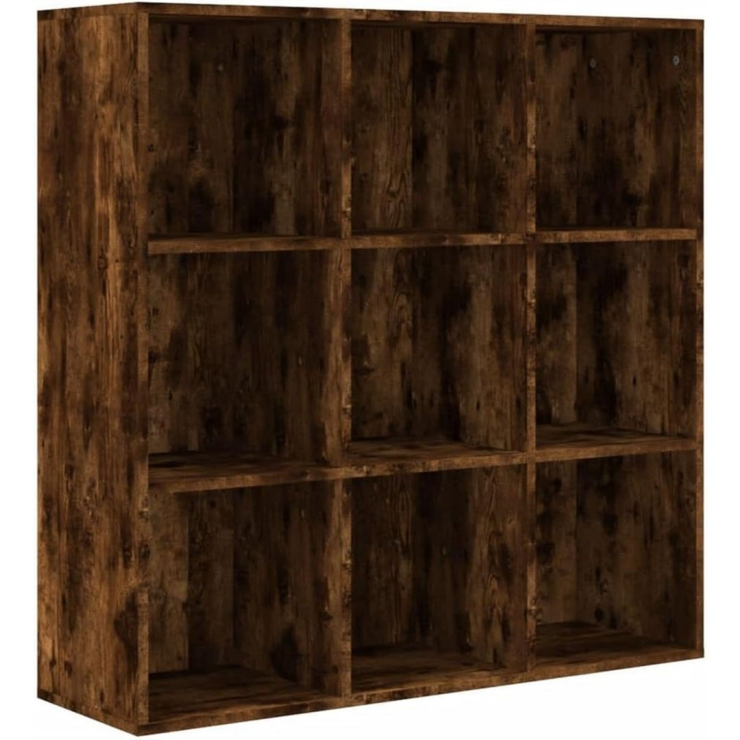 Bibliotheque style classique marron 98 x 30 x 98 cm