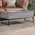 Grise table basse metal 100 x 50 x 40 cm