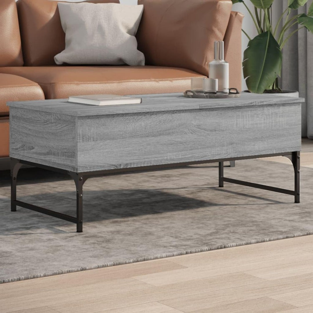 Grise table basse metal 100 x 50 x 40 cm