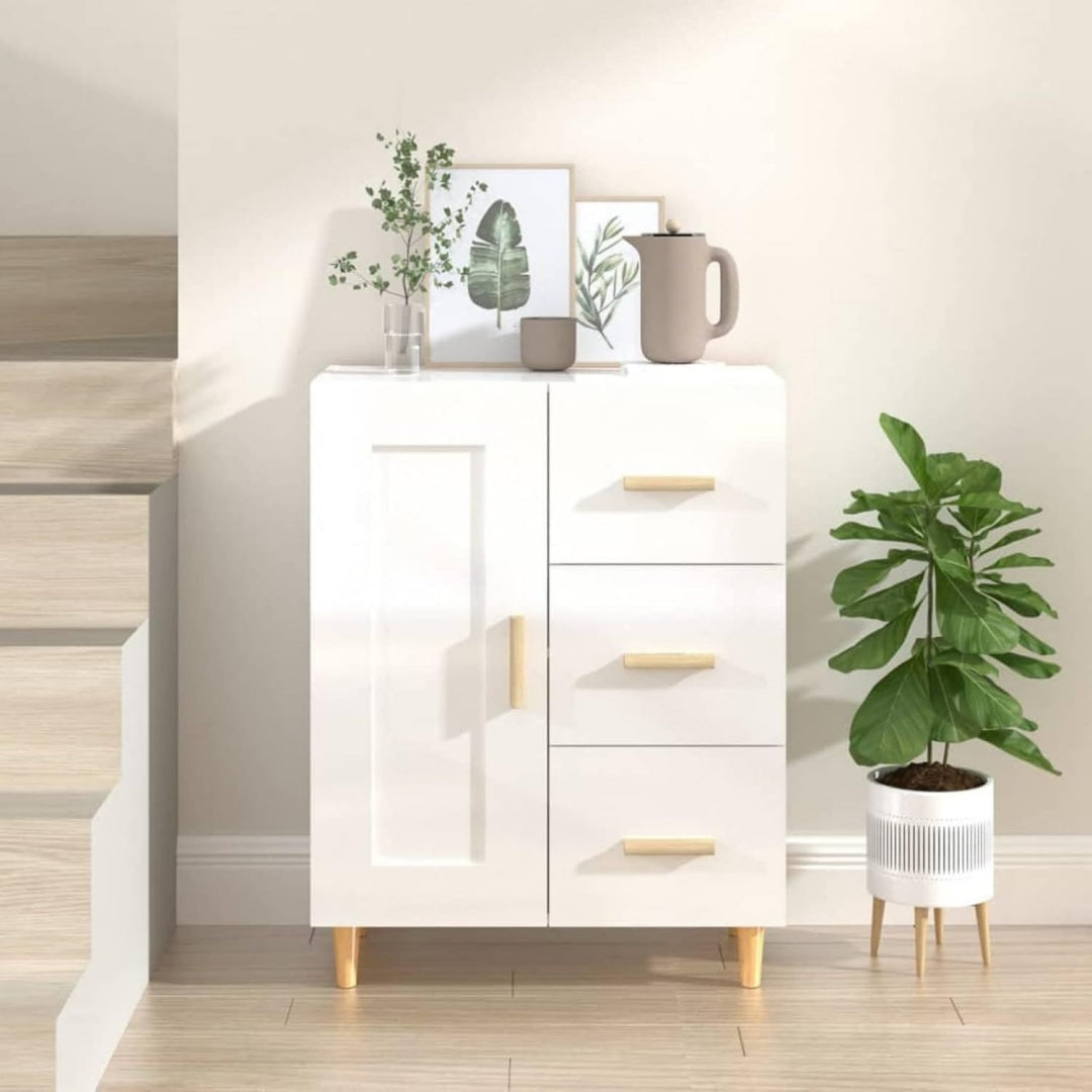 Credence gris clair 104 cm, gain de place
