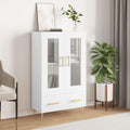 Style Contemporain, buffet gris clair (118 x 32 x 18 cm)
