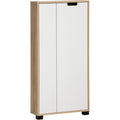 Buffet haut gris clair en chene et metal