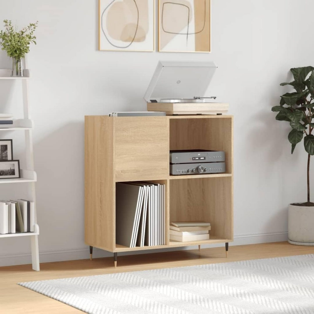 Meuble TV gris clair en chene